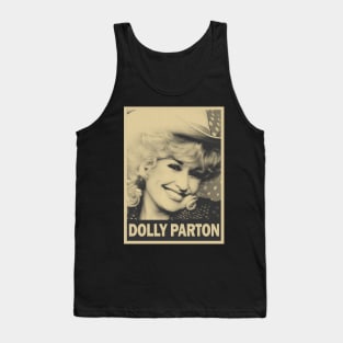 brown cream dolly parton retro Tank Top